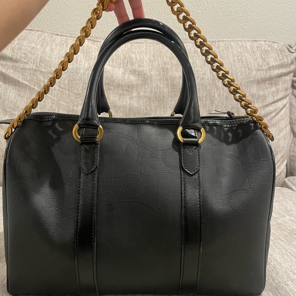 Vintage Dior Trotter Diorissimo Boston Bag - Picture 5 of 11